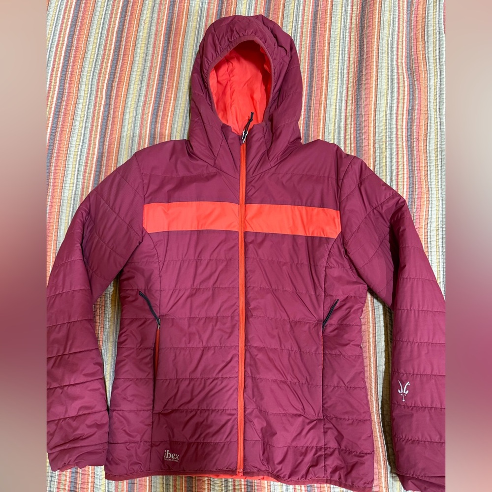Ibex Wool Aire Blood Stone Hoodie Women’s Medium